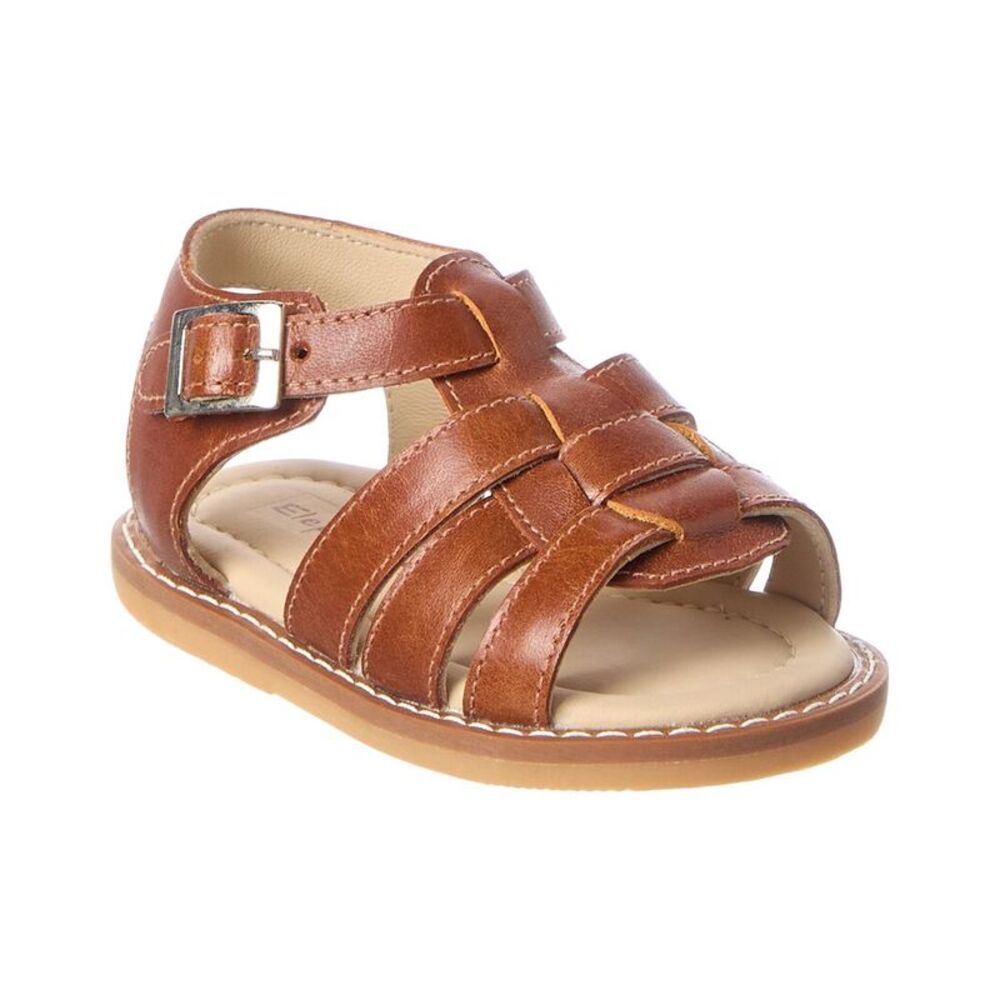 Elephantito Fisherman Leather Sandal, Brown